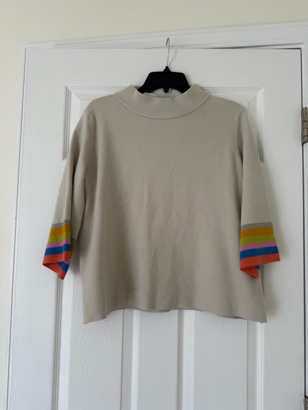 Anthropologie FATE Sweater Mock neck Size Small Half Sleeve